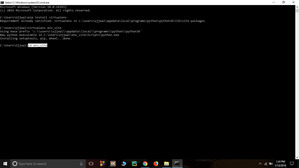 How to install django? 4 env site 2 rathank.appzoneit.com