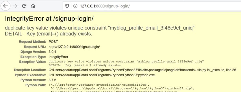 Understanding and Resolving the "IntegrityError" in Django 1 IntegrityError